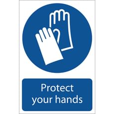 Draper Protect Your Hands Sign Draper Protect Your Hands Sign