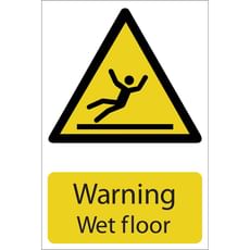 Draper Warning Wet Floor Sign