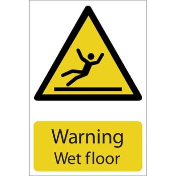 Draper Warning Wet Floor Sign