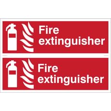 Draper Fire Extinguisher Sign Pack of 2 Draper Fire Extinguisher Sign Pack of 2