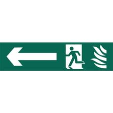 Draper Running Man Arrow Left Fire Safety Sign Draper Running Man Arrow Left Fire Safety Sign
