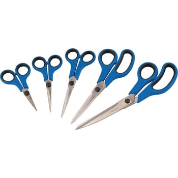 Draper 5 Piece Soft Grip Household Scissor Set