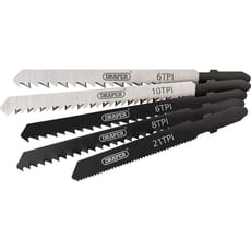 Draper Expert 5 Piece Wood and Plastic Cutting Jigsaw Blade Set Draper Expert 5 Piece Wood and Plastic Cutting Jigsaw Blade Set