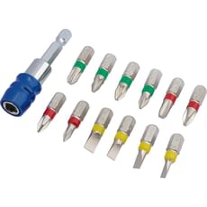 Draper 13 Piece Coloured Screwdriver Bit Set Draper 13 Piece Coloured Screwdriver Bit Set