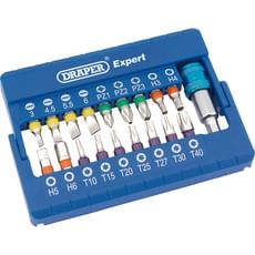 Draper 19 Piece Coloured Screwdriver Bit Set Draper 19 Piece Coloured Screwdriver Bit Set