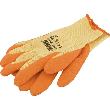 Draper Orange Heavy Duty Latex Coated Work Gloves