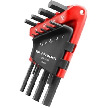 Facom 9 Piece Hexagon Allen Key Set Metric