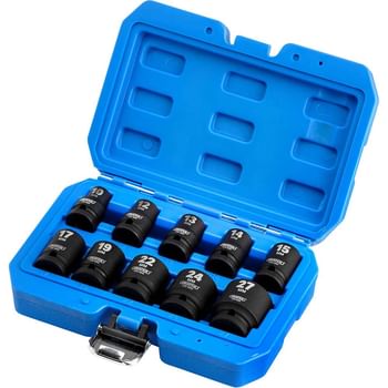 Draper 10 Piece 1/2" Drive Impact Hex Socket Set Metric