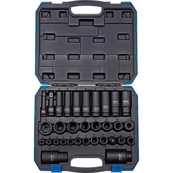 Draper 32 Piece Combination Drive Impact Hex Socket Set Metric