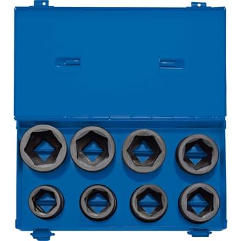 Draper 8 Piece 3/4" Drive Impact Hexagon Socket Set Metric in Metal Case