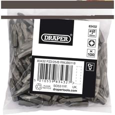 Draper Pozi Screwdriver Bits