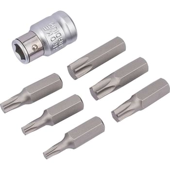 Draper Expert 7 Piece 3/8" Square Drive Torx Bit Set