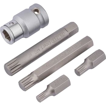 Draper Expert 5 Piece 1/2" Drive XZN Socket Bit Set