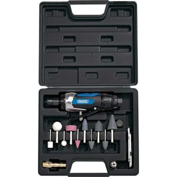 Draper DAT AGK Air Die Grinder and 15 Piece Accessory Kit