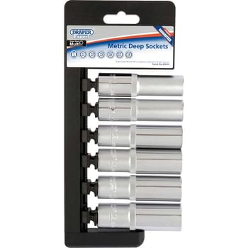 Draper 6 Piece 1/2" Drive Deep Socket Set