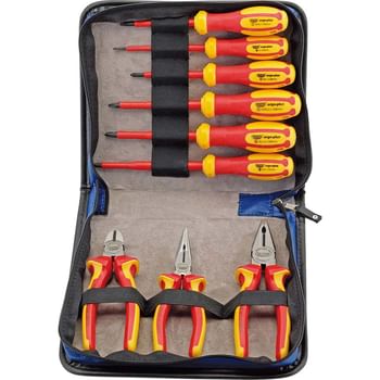 Draper 9 Piece Ergo VDE Insulated Plier and Screwdriver Set