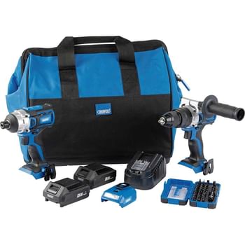 Draper 4 Piece 20v D20 Cordless Fix N Go Power Tool Kit