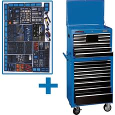 Draper Mechanics Megakit Roller Cabinet, Top Chest and 700 Piece Tool Kit