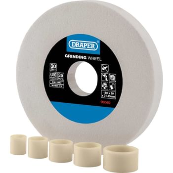 Draper White Aluminium Oxide Bench Grinding Wheel
