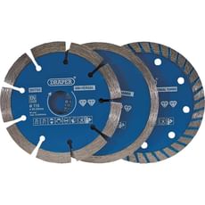 Draper 3 Piece Diamond Blade Set