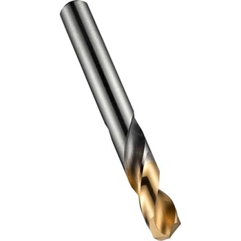 Dormer A022 HSS TiN Coated Stub Drill Bit