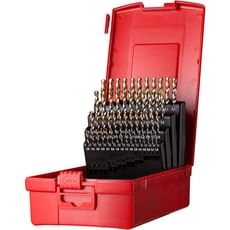 Dormer A095 No 202 51 Piece HSS TiN Coated 1mm-6mm By 0.1mm Drill Set 
