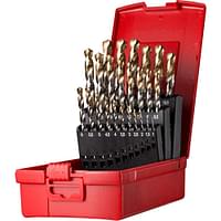 Dormer A095 No 204 25 Piece HSS TiN Coated 1.0mm-13mm By 0.5mm Drill Set