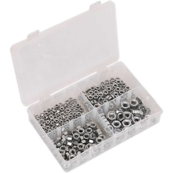 Sealey 370 Piece Steel Nut Assortment Metric