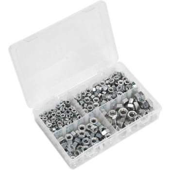 Sealey 320 Piece Steel Nut Assortment Imperial UNF
