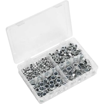 Sealey 300 Piece Nylon Lock Nut Assortment Metric