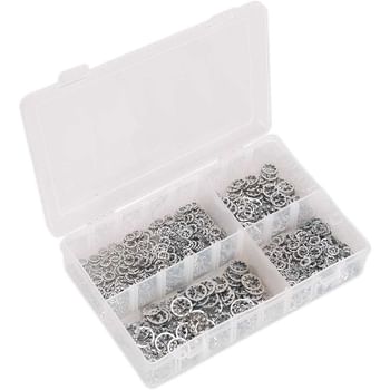 Sealey 1000 Piece Serrated Lock Washer Assortment Metric