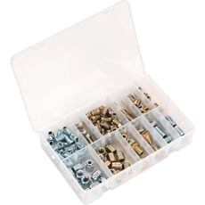 Sealey 200 Piece Brake Pipe Nut Assortment Metric and Imperial