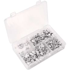 Sealey 200 Piece Splined Threaded Insert Rivet Nut Assortment