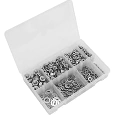 Sealey 500 Piece Stainless Steel Nut and Washer Assortment M5 - M10