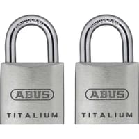 Abus 64TI Series Titalium Padlock Pack of 2 Keyed Alike Abus 64TI Series Titalium Padlock Pack of 2 Keyed Alike