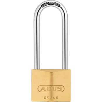 Abus 65 Series Brass Padlock With 63mm Long Shackle