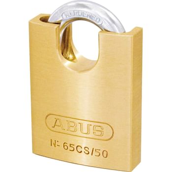 Abus 65 Series Compact Brass Padlock with Closed Shackle