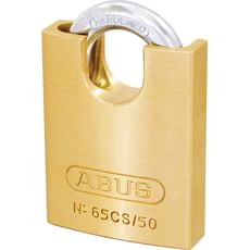Abus 65 Series Compact Brass Padlock with Closed Shackle Abus 65 Series Compact Brass Padlock with Closed Shackle