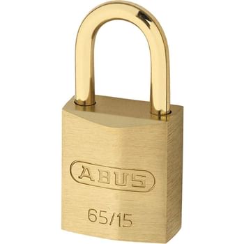 Abus 65 Series Brass Padlock With Brass Shackle Keyed Alike