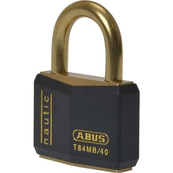 Abus Black T84 Inox Series Brass Padlock