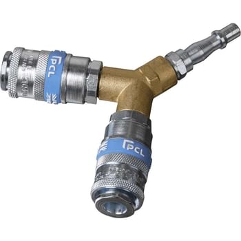 Sealey AC87 PCL Air Line Twin Coupling Bodie Y Adaptor