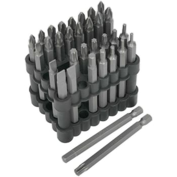 Sealey 32 Piece Extra Long Driver Bit Set