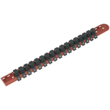 Sealey 1/2" Drive Socket Retaining Rail 17 Clips