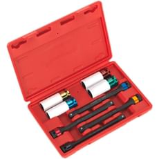 Sealey 8 Piece 1/2" Drive Torque Stick and Impact Socket Set for Alloy Wheels