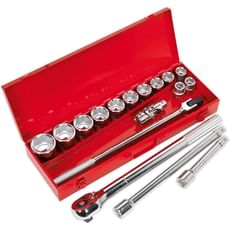 Sealey 17 Piece 3/4" Drive Hexagon WallDrive Socket Set Metric Sealey 17 Piece 3/4" Drive Hexagon WallDrive Socket Set Metric
