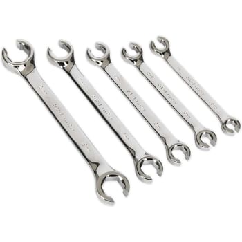 Sealey 5 Piece Flare Nut Spanner Set Metric