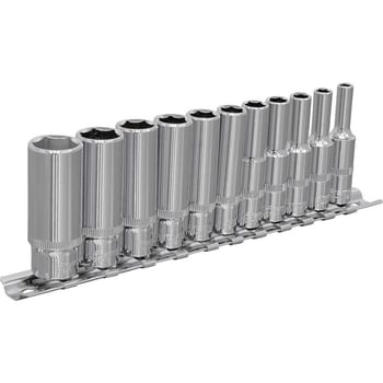 Sealey 11 Piece 1/4" Drive Deep Hexagon WallDrive Socket Set Imperial