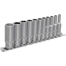 Sealey 11 Piece 1/4" Drive Deep Hexagon WallDrive Socket Set Imperial Sealey 11 Piece 1/4" Drive Deep Hexagon WallDrive Socket Set Imperial