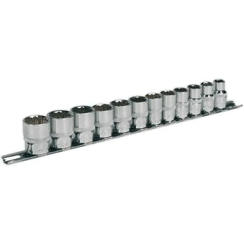 Sealey 12 Piece 3/8" Drive Bi Hexagon WallDrive Socket Set Metric