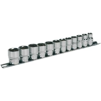 Sealey 12 Piece 3/8" Drive Hexagon WallDrive Socket Set Metric